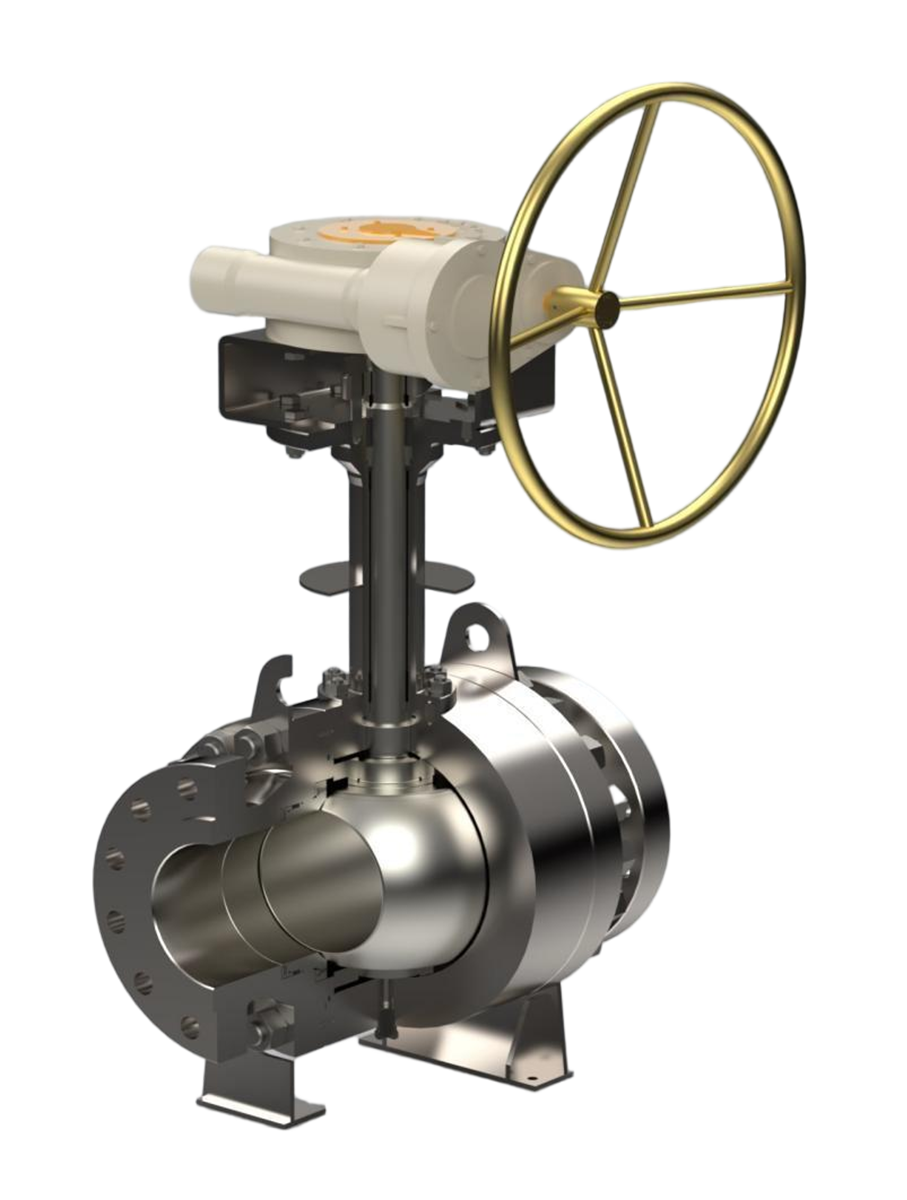 三片式超低温球阀